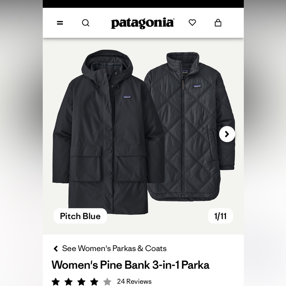 Patagonia Women's 3-in-1 Parka - Pitch Blue